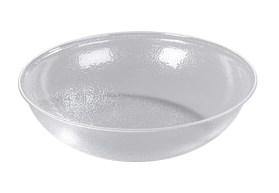 Carlisle SB7907 22" Round Salad Bowl with 24 Qt Capacity, Acrylic, Clear