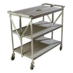 Carlisle SBC203123 Fold 'N Go 20" X 31" Gray Folding Utility Cart