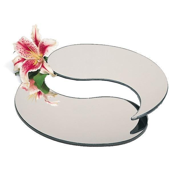 Carlisle SMTD2423 24" Miracryl Teardrop 2-Piece Mirror Tray