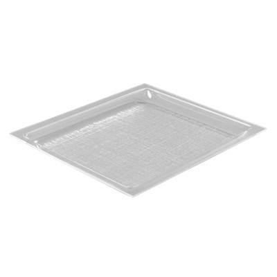 Carlisle SPD12307 Rectangular Pastry Tray - 14-1/2" x 13-1/4" x 1", Acrylic, Clear