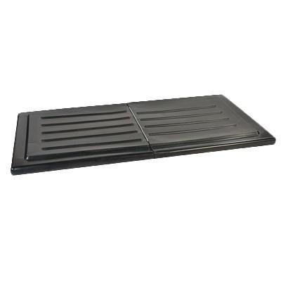 Carlisle TTL15003 Black 1.5 Cubic Yard Hinged Utility Tilt Truck Lid