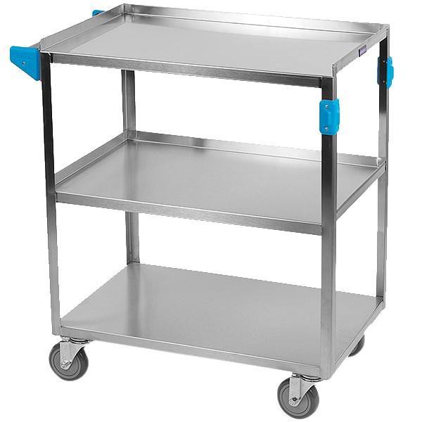 Carlisle UC3031827 3 Shelf Stainless Steel Utility Cart - 27"L