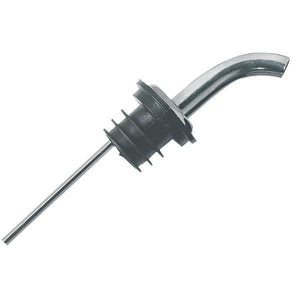 Carlisle WPM4538 Free Flow Liquor Pourer - SAN, Chrome/Black