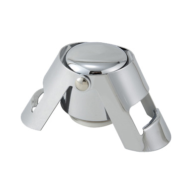 Winco CBS-1 Champagne Bottle Stopper, 1-3/8" dia., chromed steel, high-gloss finish