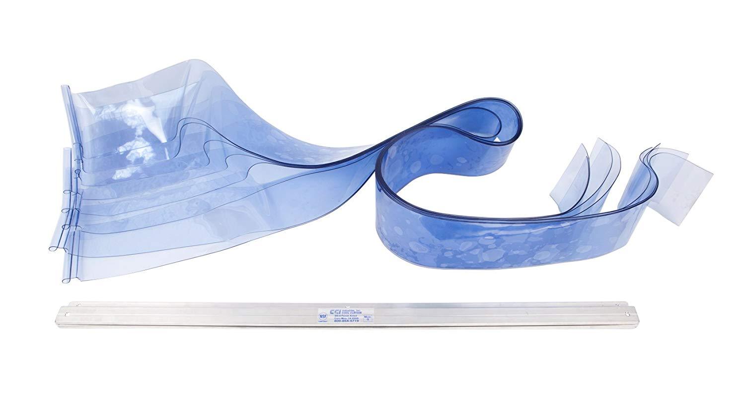 CCI 6061-G 6" Strip curtain 40"w x 84"h