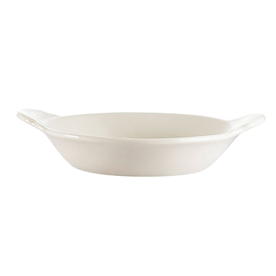 CAC China COA-15-W Welsh Rarebit Baking Dish, 15 oz., 10-1/2"L x 5-3/8"W x 1-3/8"H, oval