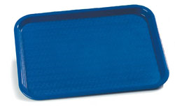 Carlisle CT101414 Café Tray - Rectangular, 13-7/8"L x 10-3/4"W, Polypropylene, Blue, NSF