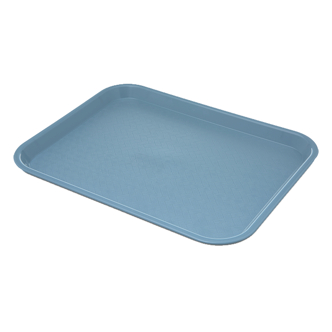 Carlisle CT101459 Café Tray - Rectangular (13-7/8"L x 10-3/4"W), Polypropylene, Slate Blue