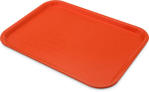 Carlisle CT121624 Café Tray - Rectangular (16-5/16"L x 12"W), Polypropylene, Orange