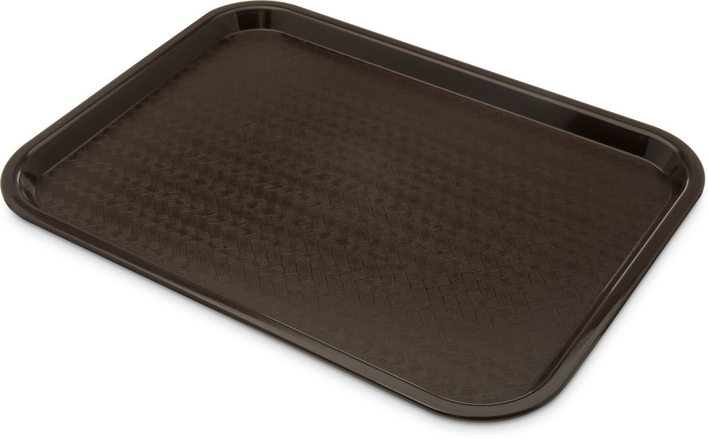 Carlisle CT121669 Café Tray - Rectangular (16-5/16"L x 12"W), Polypropylene, Chocolate