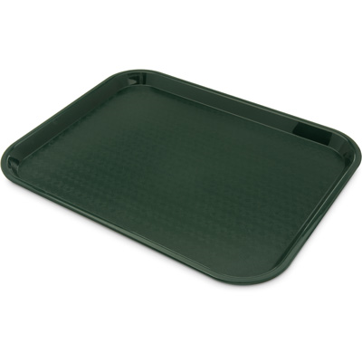 Carlisle CT141808 Café Tray - Rectangular (17-7/8"L x 14"W), Polypropylene, Forest Green