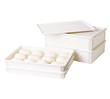 Cambro DB18266CW148 Camwear Pizza Dough Box, 26L x 18W x 6D, rounded edges, break resistant, polycarbonate, white, NSF