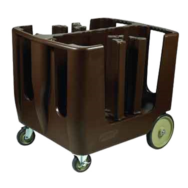 Winco DCA-6 Dish Caddy, Polyethylene, Dark Brown