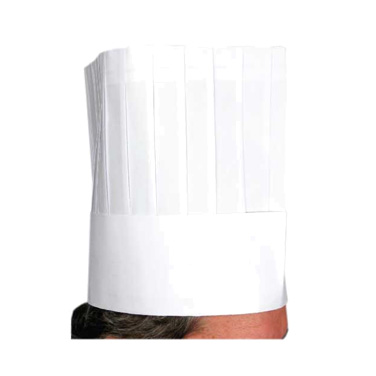 Winco DCH-9 9" Pleated Disposable Chef Hat
