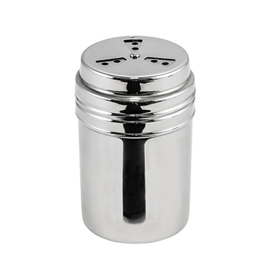 Winco DRG-8P Shaker Dredge, 8 oz., 3-way adjustable top, 18/8 stainless steel, mirror finish