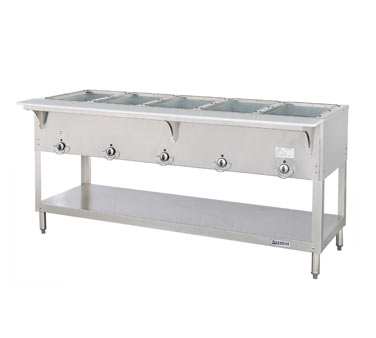Duke E305SW Aerohot Hot Food Station, electric, 72-3/8"W x 22-7/16"D x 34"H, (5) 12" x 20" sealed hot food wells, cULus, UL EPH Classified