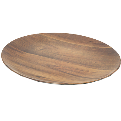 Carlisle EAG0469 Epicure Oval Platter 18" x 15"Dia., Melamine, Acacia Grain