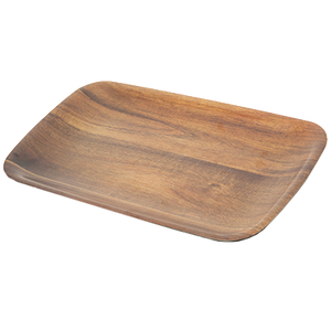 Carlisle EAG0569 Epicure® Rectangular Tray (7-3/4" x 13-7/8") Melamine, Acacia Grain