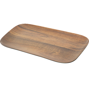 Carlisle EAG0769 Epicure® Rectangle Melamine Tray - Acacia Grain