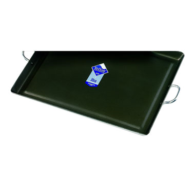 Crestware GRIDSX Griddle small heavy duty wire loop handle with Teflon™ Xtra non stick coating aluminum