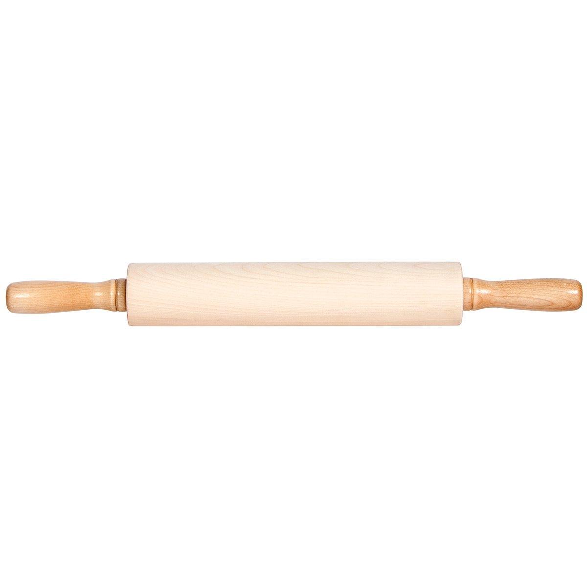 JK Adams GRP-3 Gourmet Rolling Pin 21" Overall 12" L x 2-3/4" D