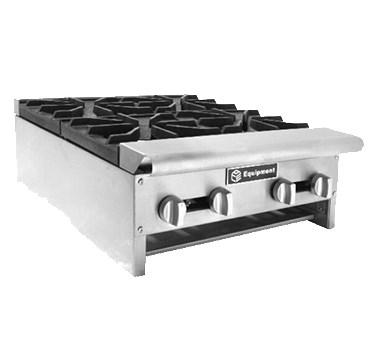 AEHP12 2 Burners Counter Gas Hot Plate NG/LP 12"W x 18"D x 10"H