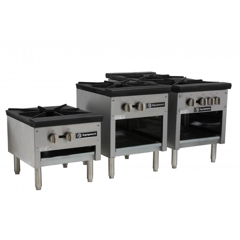 AESP1-3R18LP 18"W X 21"D X 18"H 3 Ring Burner, Stock Pot Stove, Single Burner, LP, ETL