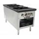 3 Ring Stock Pot Range, double burner, LP, 24"H, 180,000 BTU/hr, ETL