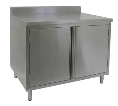 GSW USA CTD-P2472H 4" Rear Upturn Cabinets - Hinged Doors, 72"W X 24"D X 35"H, ETL