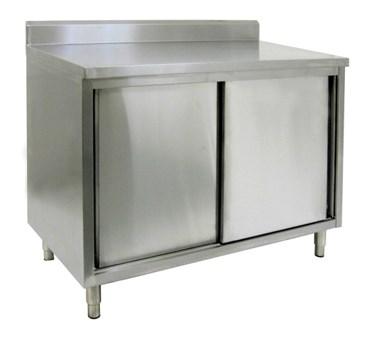GSW USA CTD-P3036S 4" Rear Upturn Cabinets - Sliding Doors,  36"W X 30"D X 35"H, ETL