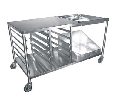 GSW USA DN-TBL Premium Donut Table, 34"W x 66"L x 36"H