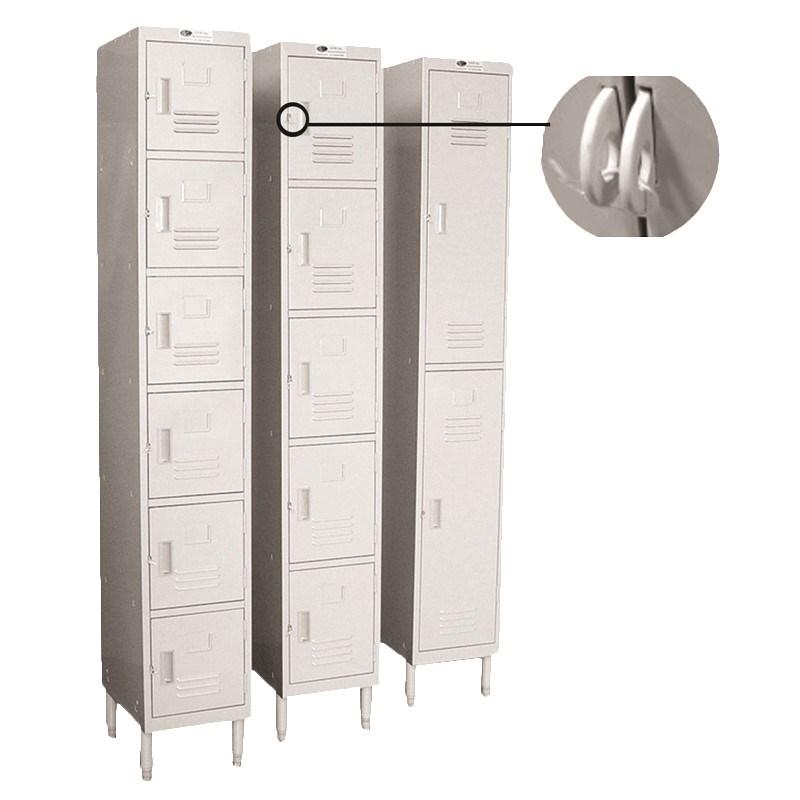 GSW USA ELS-6DR Employee Locker, 6-Tier, 12"W X 16"D X 77"H