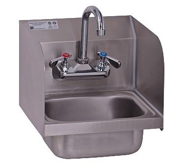GSW USA HS-0810S Ultra Space Saver Wall Mount Hand Sink /W Welded Splash Guards, ETL