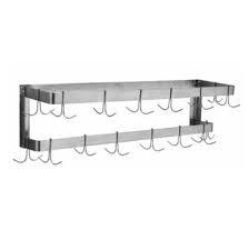 GSW USA PR-WM5 Stainless Steel Double Wall Mount Pot Rack, 58"W X 11-3/4"D, ETL