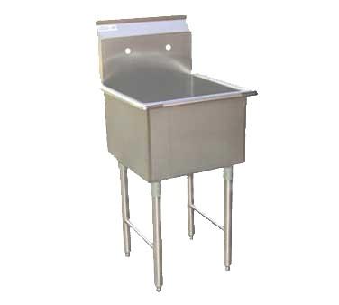GSW USA SE18181P One-Tub Prep Sink 21-1/8"W X 21"D X 45"H, ETL