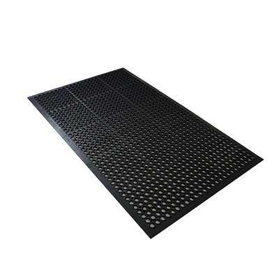 Axia Happy Mat AFD3660BN Economy Anti-Fatigue Floor Mat, 36" x 60", 3/8" thick, light weight, general purpose, rubber, black, NFSI certified
