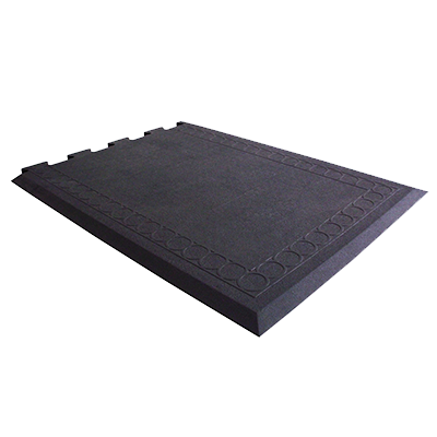 Axia Happy Mat CRT2736EB Anti-fatigue Floor Mat, 27" x 36", Rubber, Black, NFSI Certified
