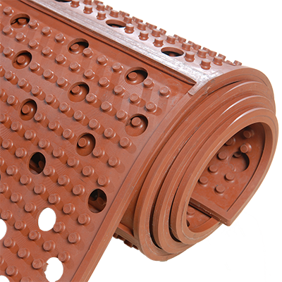 Axia Happy Mat RDM0332TH Floor Runner, 36" x 12", 3/8" thick, grease resistant, reversible, rubber, red