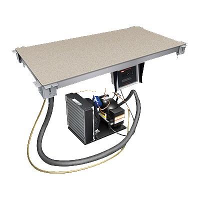 Hatco CSSBF-48-S Swanstone Built-in Bottom-Mount Cold Shelf - 48" x 24"
