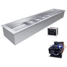 Hatco CWBR-S3 Slim Drop-In Refrigerated Well - (3) Pan Size, Aluminum/ Stainless Steel