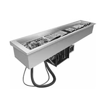 Hatco CWB-S4 Drop-In Refrigerated Slim Well - (4) Full-Size Pans, Aluminum/ Stainless Steel