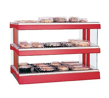 Hatco GR3SDH-27D Glo-Ray 27" Horizontal Double Shelf Heated Glass Merchandising Warmer - 1769 Watts