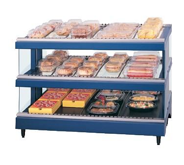 Hatco GR3SDS-27D Glo-Ray 27" Slanted Double Shelf Heated Glass Merchandising Warmer - 1769 Watts