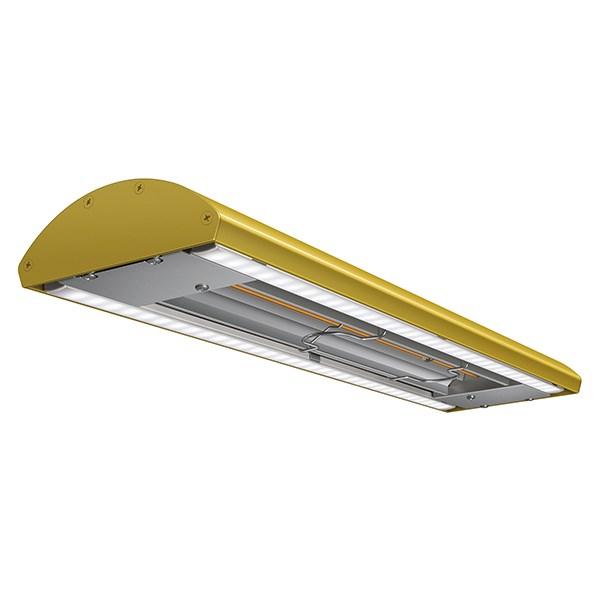 Hatco GR5AL-72 Glo-Ray® 72"W Standard Watts Curved Infrared Strip Warmer - 1294 Watts