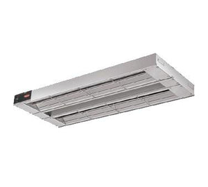 Hatco GRA-54D3 Glo-Ray 54" Aluminum Dual Infrared Warmer with 3" Spacer and Toggle Controls - 1850 Watts