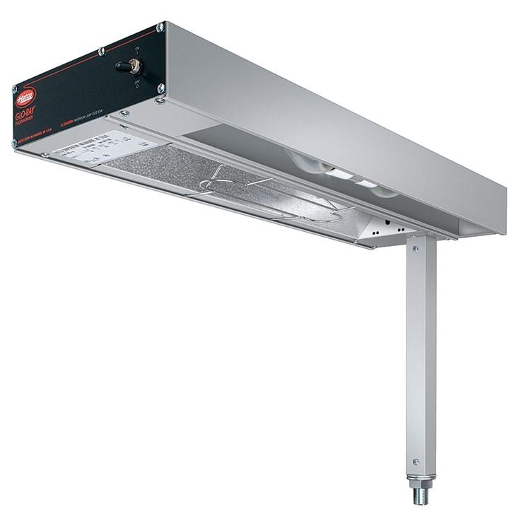 Hatco GRFSL-24 Glo-Ray 9" Fry Station Overhead Warmer with Metal Elements, Lights, and Plug - 120V, 620W