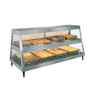 Hatco GRHD-4P Stainless Steel Glo-Ray 58 1/2" Full Service Single Shelf Merchandiser - 120/240V