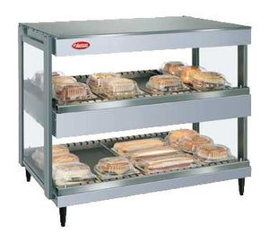 Hatco GRSDH-24D Glo-Ray 24" Horizontal Double Shelf Merchandiser - 120V