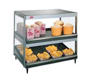 Hatco GRSDS/H-30D 30" Self-Service Countertop Heated Display Shelf - (2) Shelves, 120v