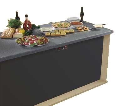 Hatco GRSSB-3018 Glo-Ray 30" x 18" Built-In Gray Granite Heated Stone Warmer Shelf - 120V, 780W